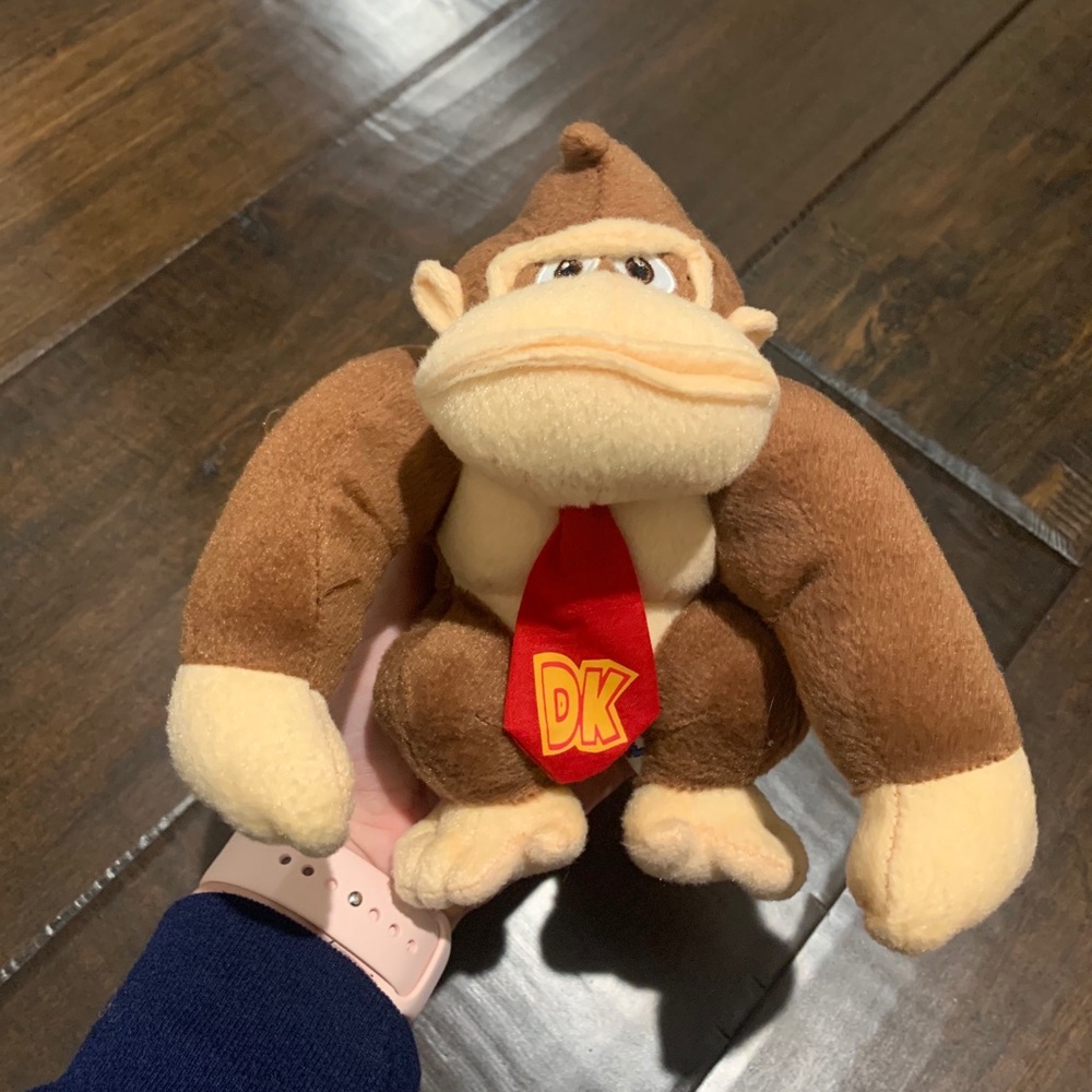 Donkey Kong Stuffed Animal with Zipper